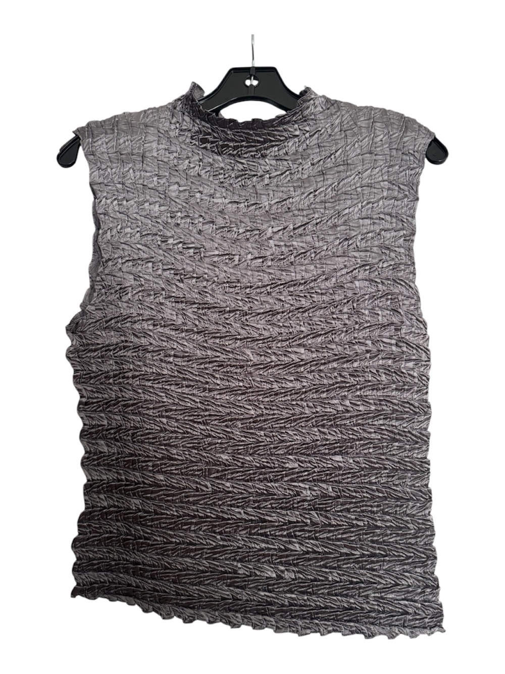 NWOT Josephine Chaus dark silver dressy sleeveless top